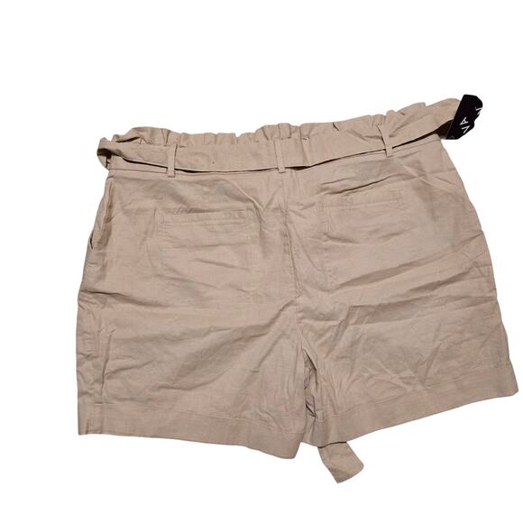 Ava & Viv linen blend shorts Size 18W Gorpcore Resort Wear Cruise Vacation - Picture 3 of 10